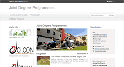 Desktop Screenshot of jointdegree.eu